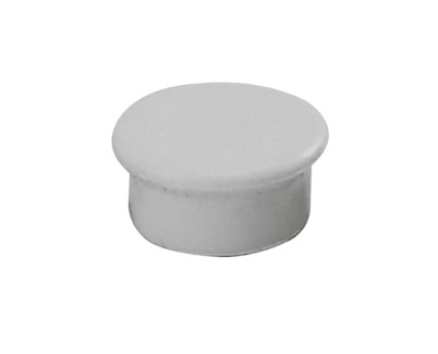 Dahle 95513 Pack de 10 Imanes para Pizarra Blanca - Diametro de 13mm - Color Gris