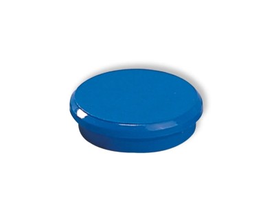 Dahle 95524 Pack de 10 Imanes para Pizarra Blanca - Diametro de 24mm - Color Azul