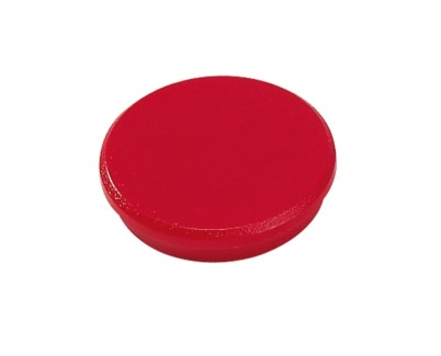 Dahle 95532 Pack de 10 Imanes para Pizarra Blanca - Diametro de 32mm - Color Rojo