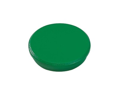Dahle 95532 Pack de 10 Imanes para Pizarra Blanca - Diametro de 32mm - Color Verde