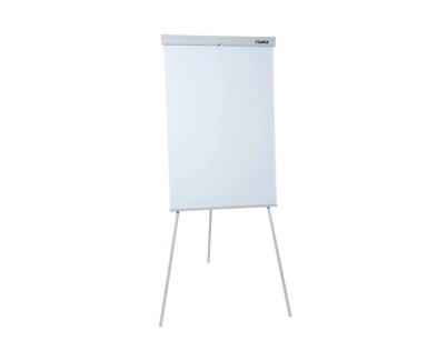 Dahle 96010 Pizarra Blanca Magnetica de Caballete con Sujecion de Bloc Universal - Regulacion de la Altura hasta 180cm - Bandeja para Rotuladores - Color Blanco