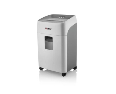 Dahle Deskside 504P Destructora de Papel Manual Microcorte P-5 - Destruye hasta 15 Hojas - Capacidad de la Papelera 40L - Ruedas Giratorias - Color Gris