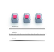 Dahle Pack de 3 Cabezales Creativos de Corte para Cizalla Dahle 507 3ª Generacion