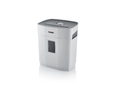 Dahle PaperSAFE 100 Destructora de Papel Manual Corte en Particulas P-4 - Destruye hasta 5 Hojas - Papelera de 12L - Apta para Papel y Tarjetas - Color Gris