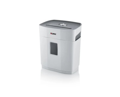 Dahle PaperSAFE 140 Destructora de Papel Manual Corte en Particulas P-4 - Destruye hasta 10 Hojas - Papelera de 12L - Apta para Papel y Tarjetas - Color Gris
