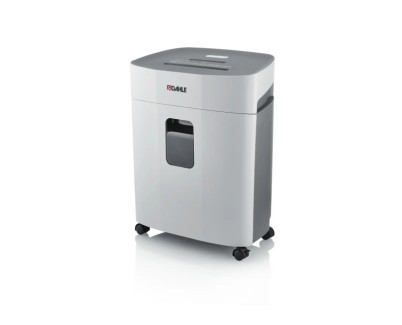 Dahle PaperSAFE 260 Destructora de Papel Manual Corte en Particulas P-4 - Destruye hasta 12 Hojas - Papelera de 25L - Con Ruedas - Apta para Papel, Tarjetas, Cd´s - Color Gris