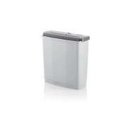 Dahle PaperSAFE 60 Destructora de Papel Manual Corte en Tiras P-2 - Destruye hasta 6 Hojas a la Vez - Capacidad de la Papelera 11L - Apta para Papel y Tarjetas - Color Blanco/Gris