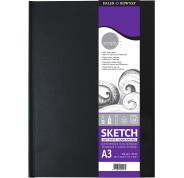 Daler Rowney Simply Cuaderno de Dibujo Cosido A3 54 Hojas 100g/m2 - Cubierta Rigida - Color Blanco