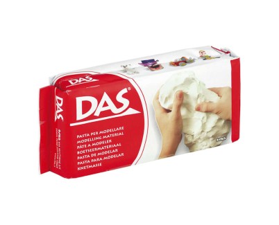 Das Pasta para Modelar 500gr - Facil de Trabajar - Seca al Aire - Color Blanco