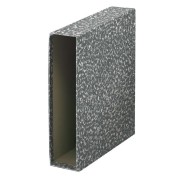 Dohe Archiclas Funda de Archivador Tamaño Folio Natural - Carton Forrado con Papel Impreso - Color Gris Jaspeado