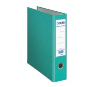 Dohe Archivador de Palanca Tamaño A4 - Lomo Ancho 70mm - Ollao, Rado y Tarjetero en el Lomo - Carton Forrado con Polipropileno - Cantoneras Metalicas - Color Verde Claro