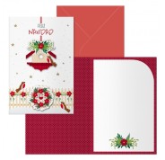 Dohe Bird House Pack de 6 Tarjetas de Felicitacion Navideña con Sobre - Tamaño Cerrada 11.5x17cm, Abierta 23x17cm - Papel Offset - Impresas a todo Color