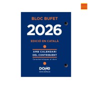 Dohe Bloque Bufete Anual en Catalan - 2 Perforaciones - Calendario Contribuyente - Planning Mensual - 640 Paginas