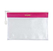 Dohe Bolsa Cremallera PVC - 24x17.5mm - Resistente al Agua - Ideal para Documentos A5