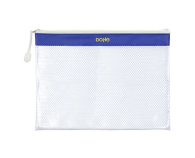 Dohe Bolsa Cremallera PVC - 32x24cm - Ideal para Documentos A4