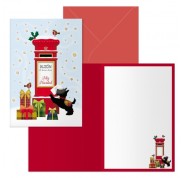 Dohe Buzon Pack de 6 Tarjetas de Felicitacion Navideña con Sobre - Tamaño Cerrada 11.5x17cm, Abierta 23x17cm - Papel Offset - Impresas a todo Color