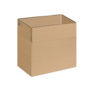 Dohe Caja de Embalaje de 4 Solapas - 3mm de Canal - Fabricadas en Carton Marron - Resistente y Duradero