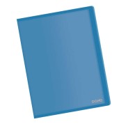 Dohe Carpeta con 10 Fundas A4 - Tapa Flexible de Polipropileno - Fundas Transparentes Soldadas - Color Azul