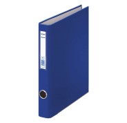 Dohe Carpeta de 2 Anillas Mixtas 25mm - Tamaño Folio - Medidas 285x350x45mm - Ollao y Tarjetero en Lomo - Carton Forrado con Polipropileno - Color Azul