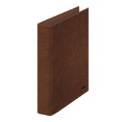 Dohe Carpeta de 2 Anillas Mixtas 40mm Folio Natural - Carton Forrado - Papel Impreso y Plastificado - Color Cuero