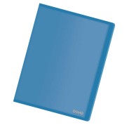 Dohe Carpetas con 40 Fundas en Tamaño A4 - Tapa Flexible de Polipropileno Translucido - Fundas Transparentes Soldadas al Lomo - Color Azul