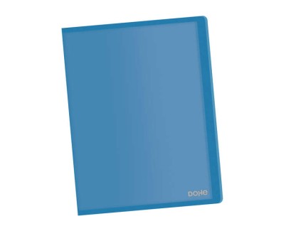 Dohe Carpetas con Fundas en Tama&ntilde;o Din A4 - Tapa Flexible de Polipropileno Translucido - Fundas Transparentes Soldadas al Lomo