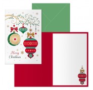Dohe Cascabel Pack de 6 Tarjetas de Felicitacion Navideña con Sobre - Tamaño Cerrada 11.5x17cm, Abierta 23x17cm - Papel Offset - Impresas a todo Color
