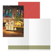 Dohe Coro Pack de 6 Tarjetas de Felicitacion Navideña con Sobre - Tamaño Cerrada 11.5x17cm, Abierta 23x17cm - Papel Offset - Impresas a todo Color
