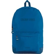 Dohe Daypack Colour Vibes Mochila Escolar - Varios Compartimentos - Asa Superior - Tirantes Acolchados y Ajustables - Fabricada en Poliester - Color Azul