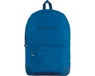 Dohe Daypack Colour Vibes Mochila Escolar - Varios Compartimentos - Asa Superior - Tirantes Acolchados y Ajustables - Fabricada en Poliester - Color Azul