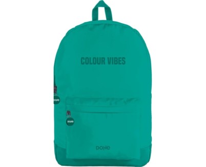 Dohe Daypack Colour Vibes Mochila Escolar - Varios Compartimentos - Asa Superior - Tirantes Acolchados y Ajustables - Fabricada en Poliester - Color Verde