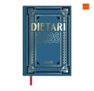 Dohe Dietario Anual Cuarto en Catalan - Dia Pagina - Fabricado en Geltex con Carton Contracolado - Tamaño 15x21cm - Colores Surtidos Aleatorios