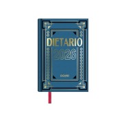 Dohe Dietario Anual Octavo - Dia Pagina - Fabricado en Geltex con Carton Contracolado - Tamaño 11.5x16.6cm - Colores Surtidos Aleatorios