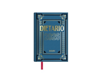 Dohe Dietario Anual Octavo - Dia Pagina - Fabricado en Geltex con Carton Contracolado - Tama&ntilde;o 11.5x16.6cm - Colores Surtidos Aleatorios