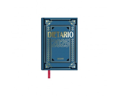 Dohe Dietario Anual Octavo - Dia Pagina - Fabricado en Geltex con Carton Contracolado - Tamaño 11.5x16.6cm - Colores Surtidos Aleatorios