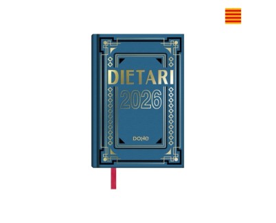 Dohe Dietario Anual Octavo en Catalan - Dia Pagina - Fabricado en Geltex con Carton Contracolado - Tamaño 11.5x16.6cm - Colores Surtidos Aleatorios