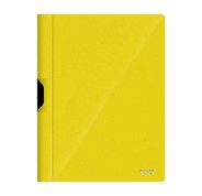 Dohe Dossier con Clip Metalico - Tamaño A4 - Fabricado en Polipropileno Opaco de 350 Micras - Color Amarillo