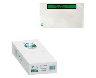 Dohe ECO Caja de 250 Sobres Autoadhesivos 240x135mm - Packing List Especial Envios