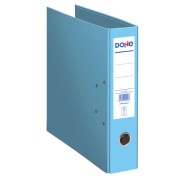 Dohe Ecofile Archivador de Palanca Tamaño Folio 320x285mm - Carton Rigido Forrado - Ollao, Rado, Tarjetero Adhesivo - Cantonera Larga Metalica - Color Azul Claro