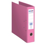 Dohe Ecofile Archivador de Palanca Tamaño Folio 320x285mm - Carton Rigido Forrado - Ollao, Rado, Tarjetero Adhesivo - Cantonera Larga Metalica - Color Rosa