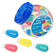 Dohe Expositor con 36 Mini Cintas Correctoras 5mm x 6m - Colores Surtidos