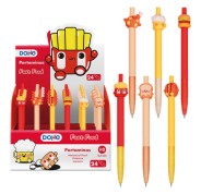 Dohe Expositor de 24 Portaminas 0.5mm - Grip de Caucho - Decorados con Forma de Alimentos