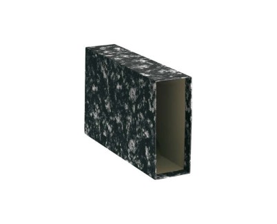 Dohe Fundas de Archivadores - Carton Forrado con Papel Impreso - Tama&ntilde;o Cuarto Apaisado - para Archivador Jaspeado Negro