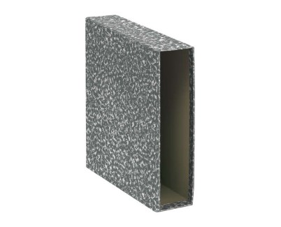Dohe Fundas de Archivadores - Tama&ntilde;o A4 - Carton Forrado con Papel Impreso - para Archivador Jaspeado gris - Natural