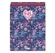 Dohe Girl Power Carpeta con 4 Anillas de 40mm - Formato Folio - Guardas Impresas - Cubierta de Carton Plastificado - 26x34x6cm - Multicolor