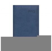 Dohe Lausana Agenda Anual - Dia Pagina - Cubierta en Polipiel - Sabado y Domingo misma Pagina - Tamaño 14x20cm - Color Azul