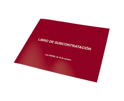 Dohe Libros de Subcontratacion Din A4 Apaisado Castellano - 10 Hojas Numeradas - Hojas Autocopiativas