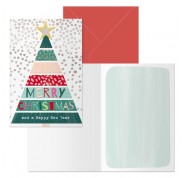 Dohe Natale Pack de 6 Tarjetas de Felicitacion Navideña con Sobre - Tamaño Cerrada 11.5x17cm, Abierta 23x17cm - Papel Offset - Impresas a todo Color
