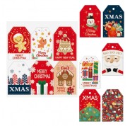 Dohe Navidad Pack de 48 Etiquetas para Regalos - Diseños Navidad - Tamaño 4,6x6,8cm - Troqueladas sobre Cartulina - Incluyen Cordon