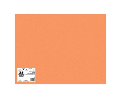 Dohe Pack de 25 Cartulinas de 180 G/M2 - Tama&ntilde;o 50x65cm - PH Neutro - Libres de Cloro Elemental - Colorantes Biodegradables - Color Naranja